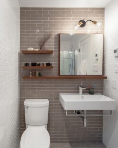 bathroom mirror backsplash ideas
