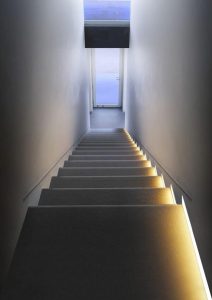 above stairwell lighting