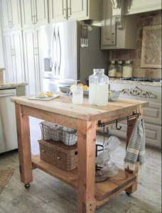 small kitchen island table